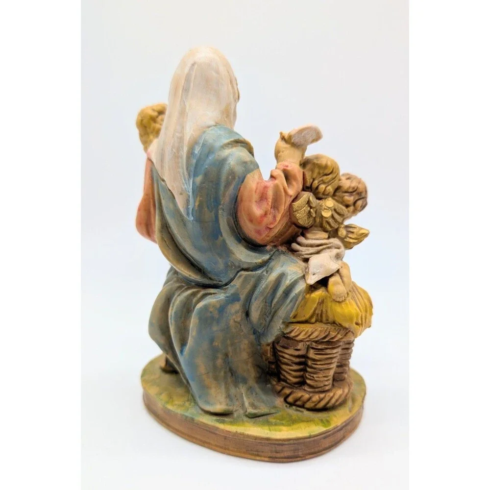 Italy Fontanini ? Figure Mother Child Cherubs Mary Figurine 5.5